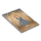 Vintage Girls Notebook met Donna - Hello Wave Notitieboek (Rechterzijde)