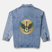 Vintage Gitaar Spijkerjas Denim Jacket (Achterkant)
