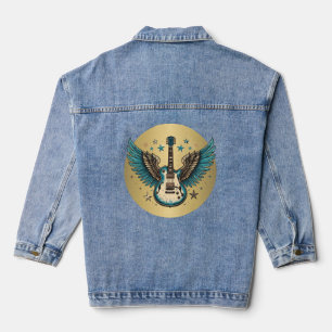 Vintage Gitaar Spijkerjas Denim Jacket
