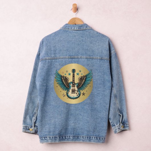 Vintage Gitaar Spijkerjas Denim Jacket (Hangar)