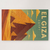 Vintage Gizeh-piramides legpuzzel – Retro (Horizontaal)