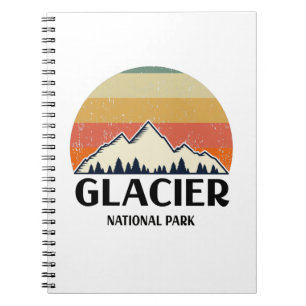 Vintage Glacier National Park Notitieboek