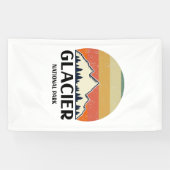 Vintage Glacier National Park Spandoek (Horizontaal)