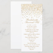 Vintage Glam Gouden Confetti Bachelorette Survival (Voorkant / Achterkant)