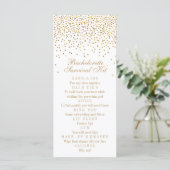 Vintage Glam Gouden Confetti Bachelorette Survival (Staand voorkant)