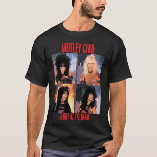 Vintage Glam Metal Concert Foto Collage Grafisch T T-shirt