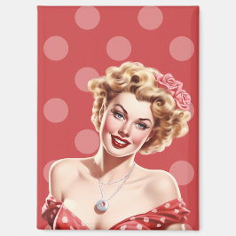 Vintage Glam Pin-Up Magneet – Lola Grace 