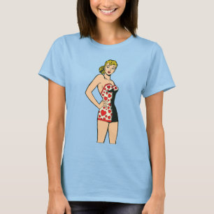 Vintage Glamour Girl, Blonde Bombshell Ondergoed T-shirt