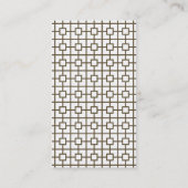 Vintage Glamour Interieur Ontwerper Gebloemd Visitekaartje (Achterkant)