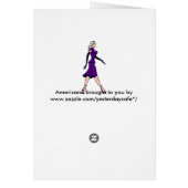 Vintage Glamour Meisje, Retro Blondine Secretaress (Achterkant)