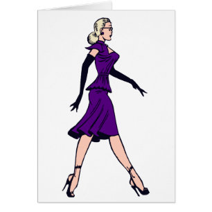 Vintage glamourgirl, retro blondine secretaresse