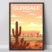 Vintage Glendale Arizona Poster