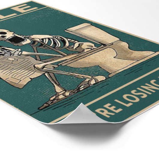 Vintage glimlachen poster (Hoek)