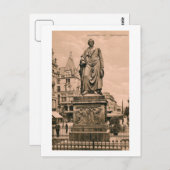Vintage Goethe Monument Frankfurt Duitsland Briefkaart (Voorkant / Achterkant)