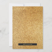 Vintage Gold Chandelier Vrijgezellenfeest Kaart (Achterkant)