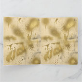 vintage gold Newspaper Pregnancy Announcement Kaart (Binnen)