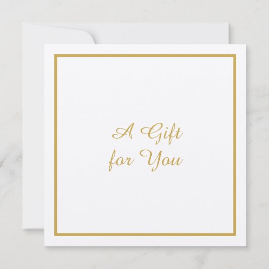 Vintage Gold Photography Gift Certificate Sjabloon (Achterkant)