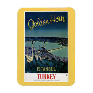 Vintage Golden Horn Istanbul Turkije Magneet