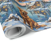Vintage Golden Retriever by Lakeside Christmas Cadeaupapier (Rol Hoek)