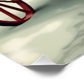 Vintage Golden Retriever Christmas Carriage Illust Perfect Poster (Hoek)