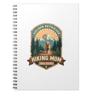 Vintage Golden Retriever Wandelende Moeder Trail G Notitieboek