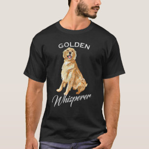 Vintage Golden Retriever Whisperer Cute Dog Eigena T-shirt