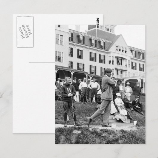 Vintage Golf, 1890s Briefkaart (Voorkant / Achterkant)