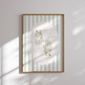 Vintage Golf Gloves Wall Art Poster