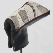 Vintage Golf Head Cover (3/4 voorkant)