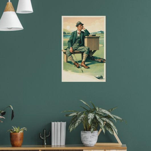 Vintage Golf - Kunstprint Poster (Woonkamer 1)