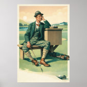 Vintage Golf - Kunstprint Poster (Voorkant)