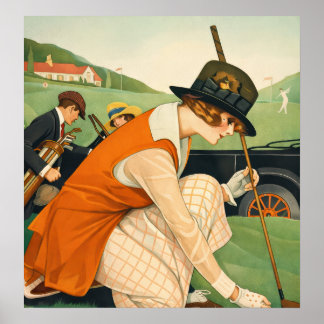 Vintage Golf - Kunstprint Poster