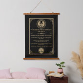 Vintage Golf Rules Wall  Hangend Wandkleed (Slaapkamer)
