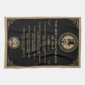 Vintage Golf Rules Wall Theedoek (Horizontaal)