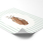 Vintage Golf Tas Wandkunst Poster (Hoek)