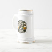 Vintage Golf Tee Time Bierpul (Voorkant links)