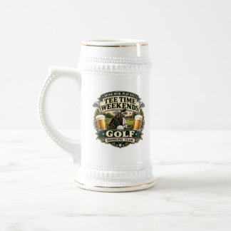 Vintage Golf Tee Time Bierpul