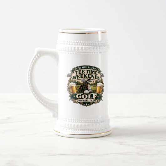 Vintage Golf Tee Time Bierpul (Links)