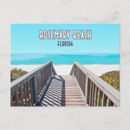 Vintage Golfkust van Rosemary Beach Florida Briefkaart