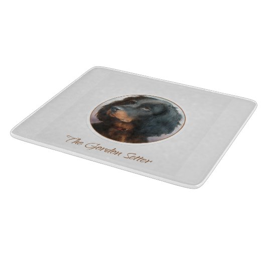 Vintage Gordon Setter Snijplank (Hoek)