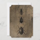 Vintage Goth Halloween Party Kaart (Achterkant)