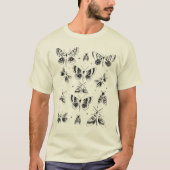 Vintage Goth Mot Celestiale Schets T-shirt (Voorkant)