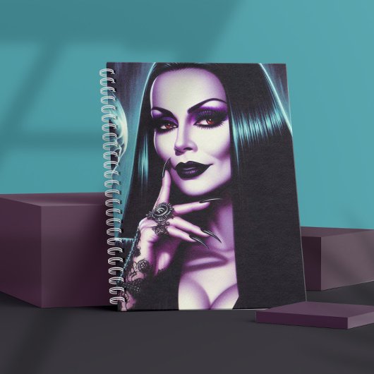 Vintage Goth-vrouw Notitieboek