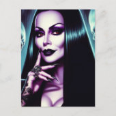 Vintage Goth Woman Briefkaart (Voorkant)
