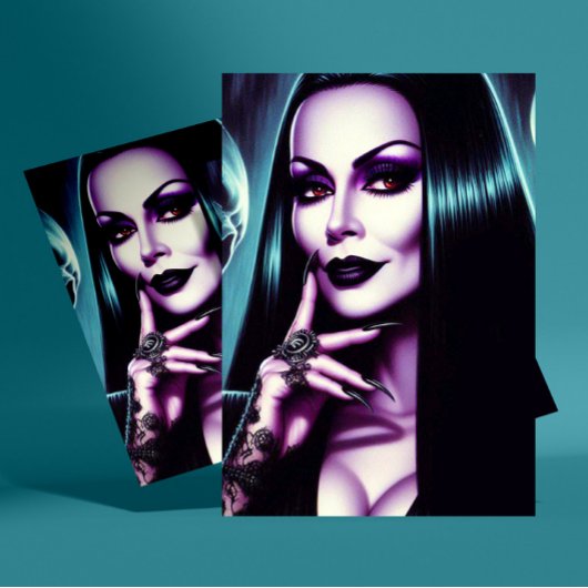 Vintage Goth Woman Briefkaart