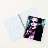 Vintage Goth Woman Notitieboek (Binnen)