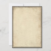 Vintage Gothic Medieval Ivy Parchment Wedding Kaart (Achterkant)