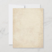 Vintage Gotische afstuderen Kaart (Achterkant)