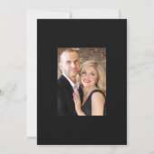 Vintage Gotische Bloem Huwelijksfoto Save The Date (Achterkant)