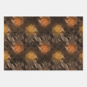 Vintage Gotische Bloem Inpakpapier Vel (Voorkant)